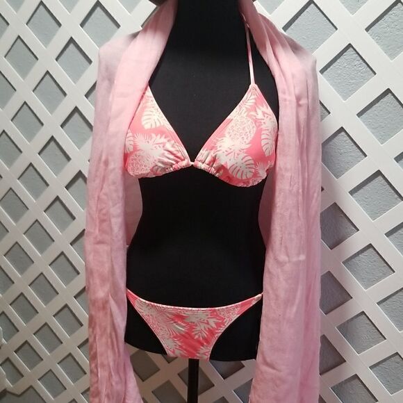 Op pink bikini set pre-owned - Picture 1 of 15